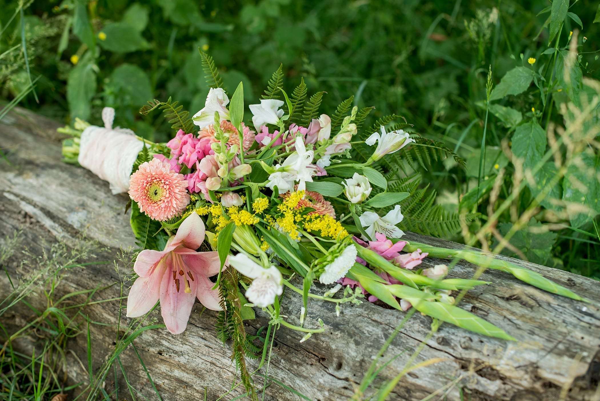Wildflower Wedding Bouquet by Michelle & Logan Photo+Films