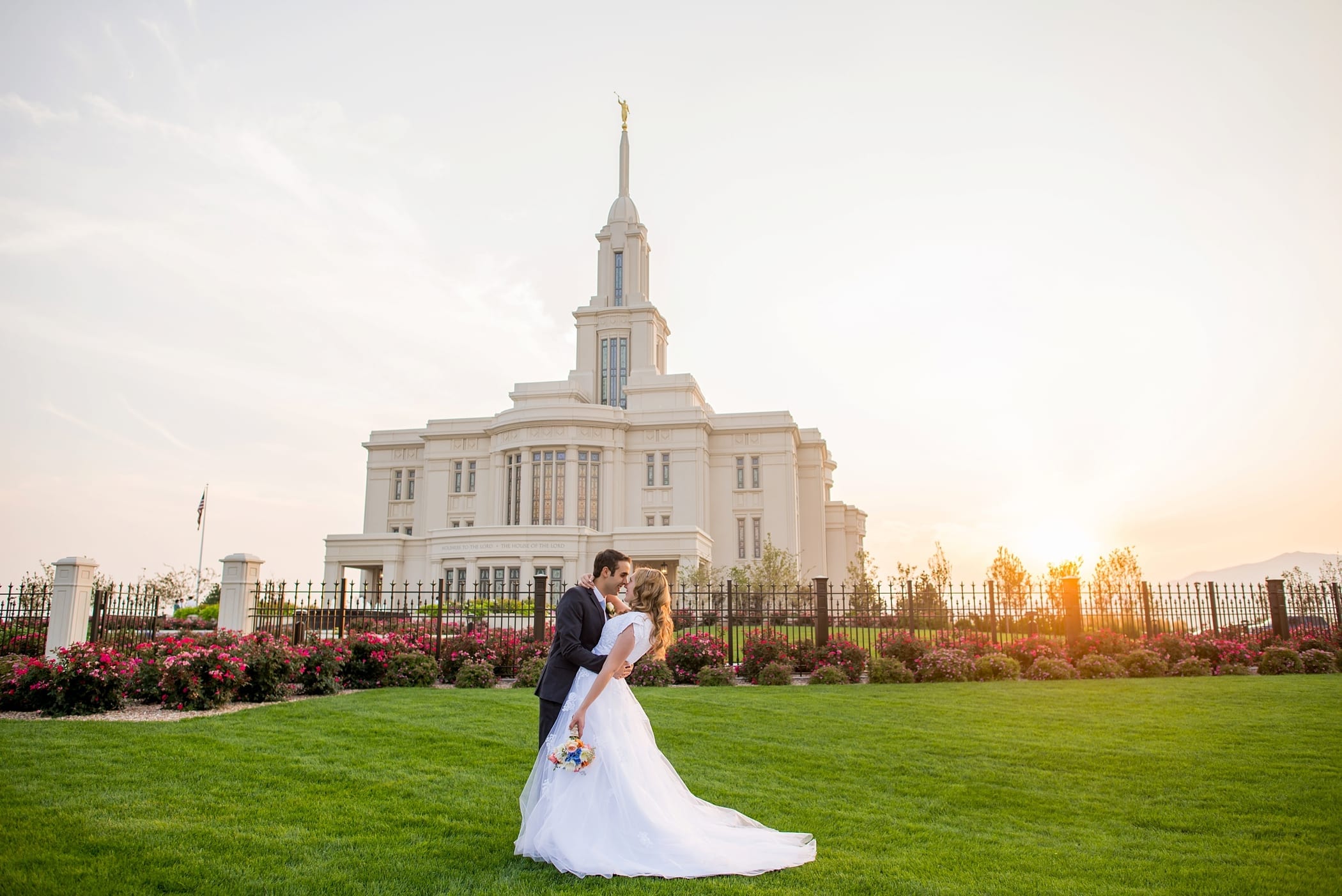 Payson Utah LDS Wedding by Michelle & Logan 