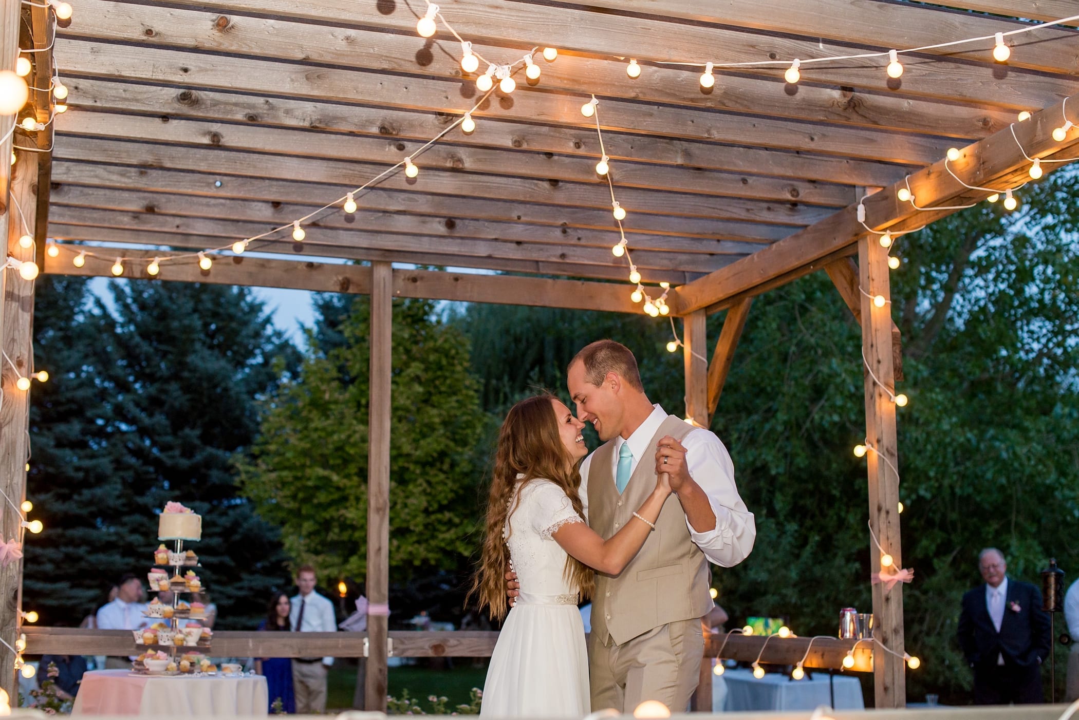 Outdoor DIY Wedding Reception by Michelle & Logan