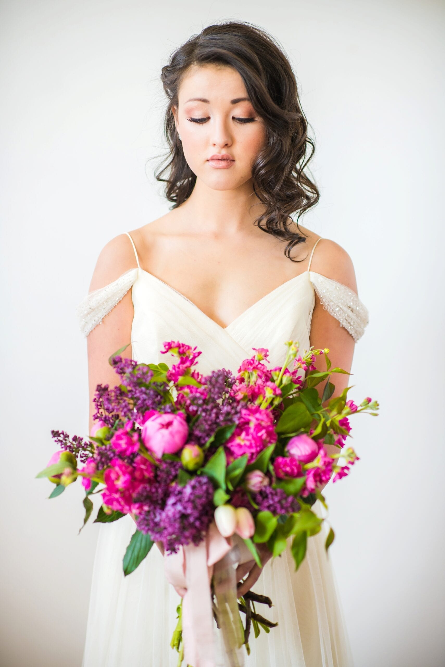 Spring Wedding Bouquet Colors by Michelle & Logan Photo+Films