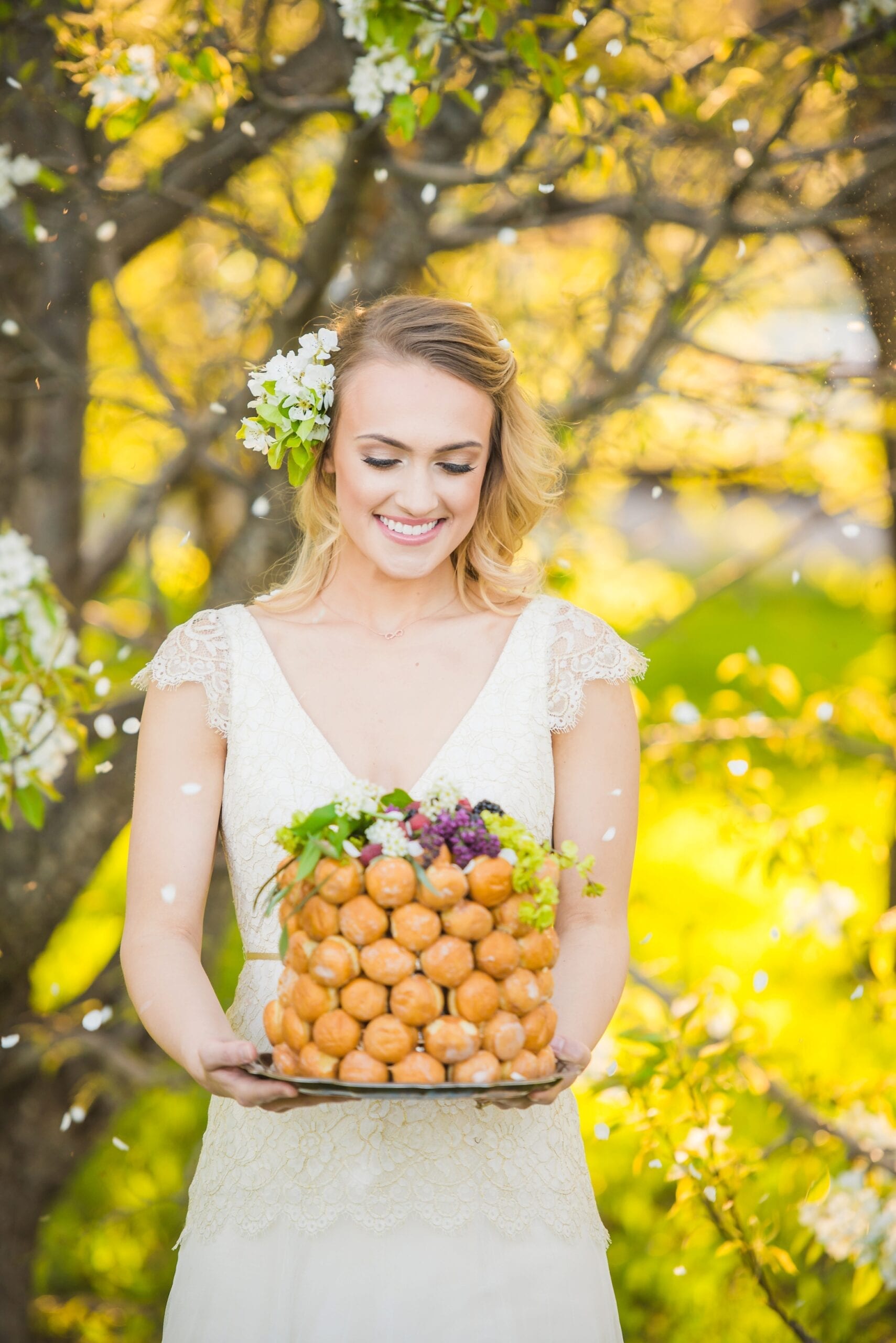 A Spring DIY Wedding Cake by Michelle & Logan Photo+Films