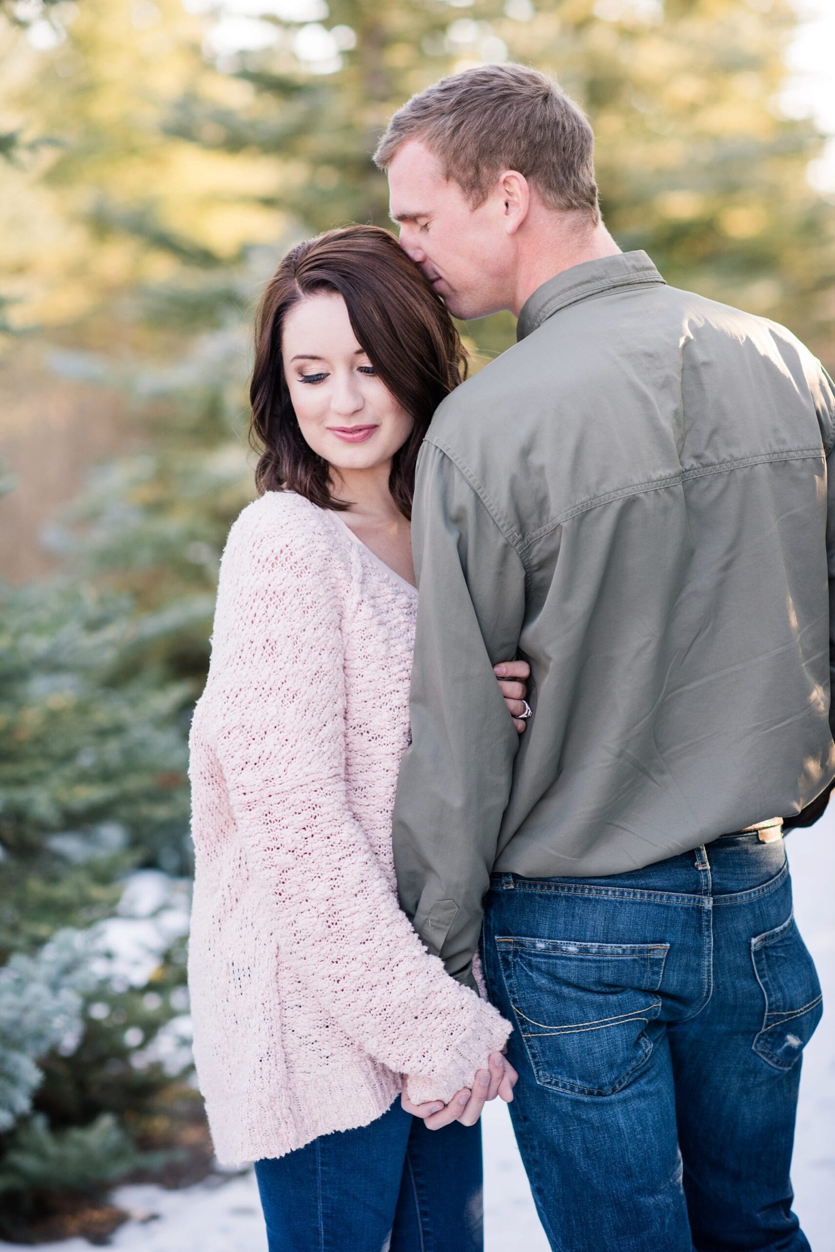 Christmas Tree Farm Anniversary Session by Michelle & Logan