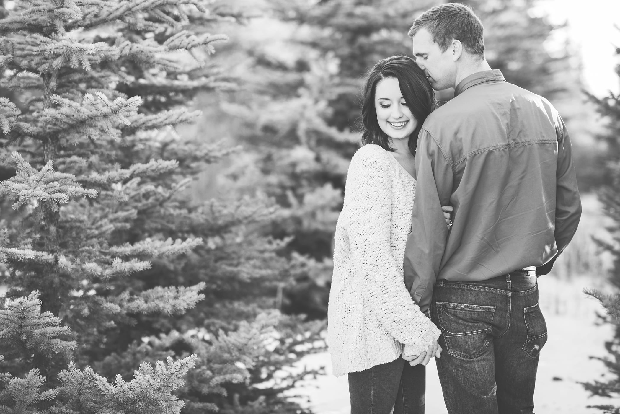 Christmas Tree Farm Anniversary Session by Michelle & Logan