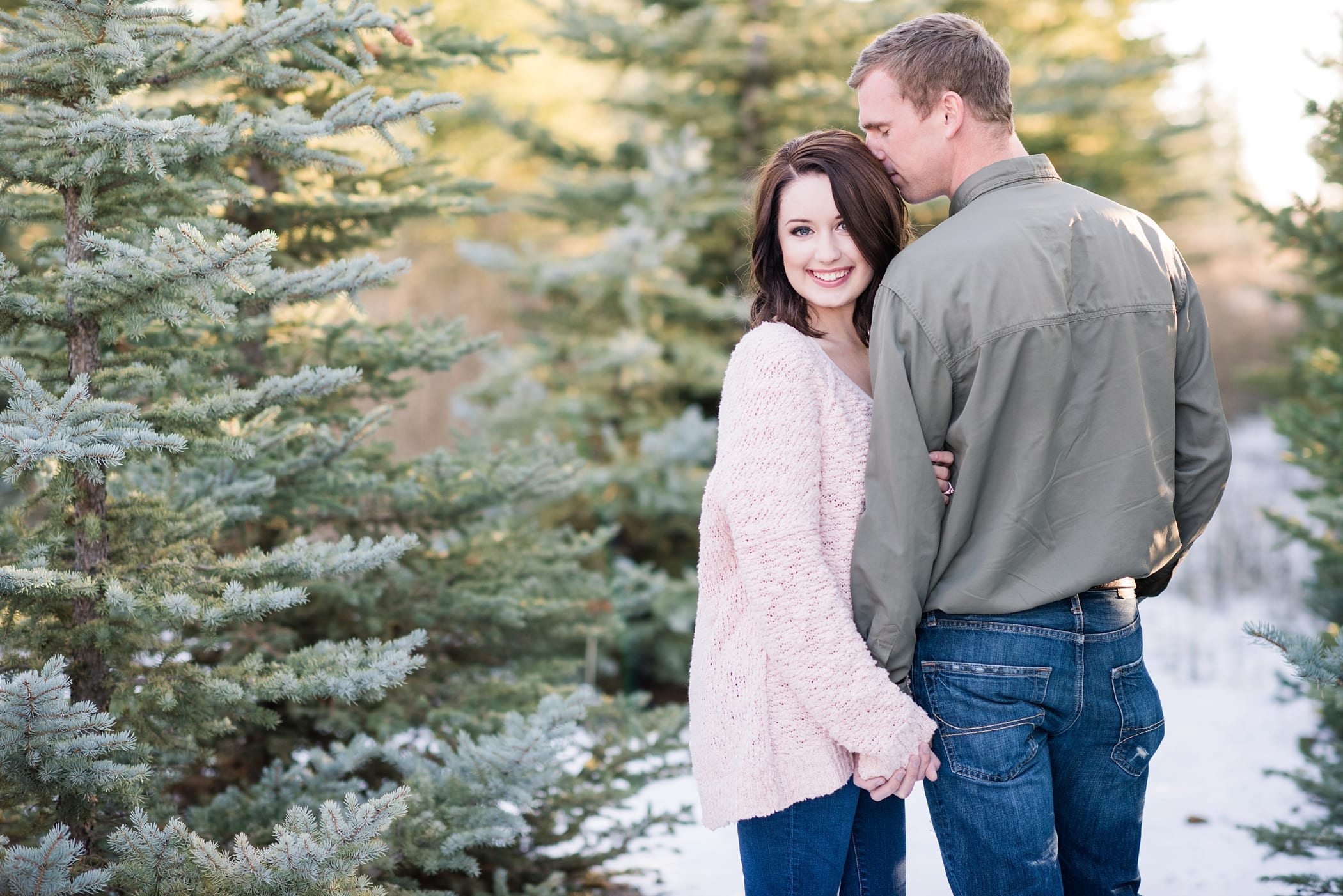 Christmas Tree Farm Anniversary Session by Michelle & Logan