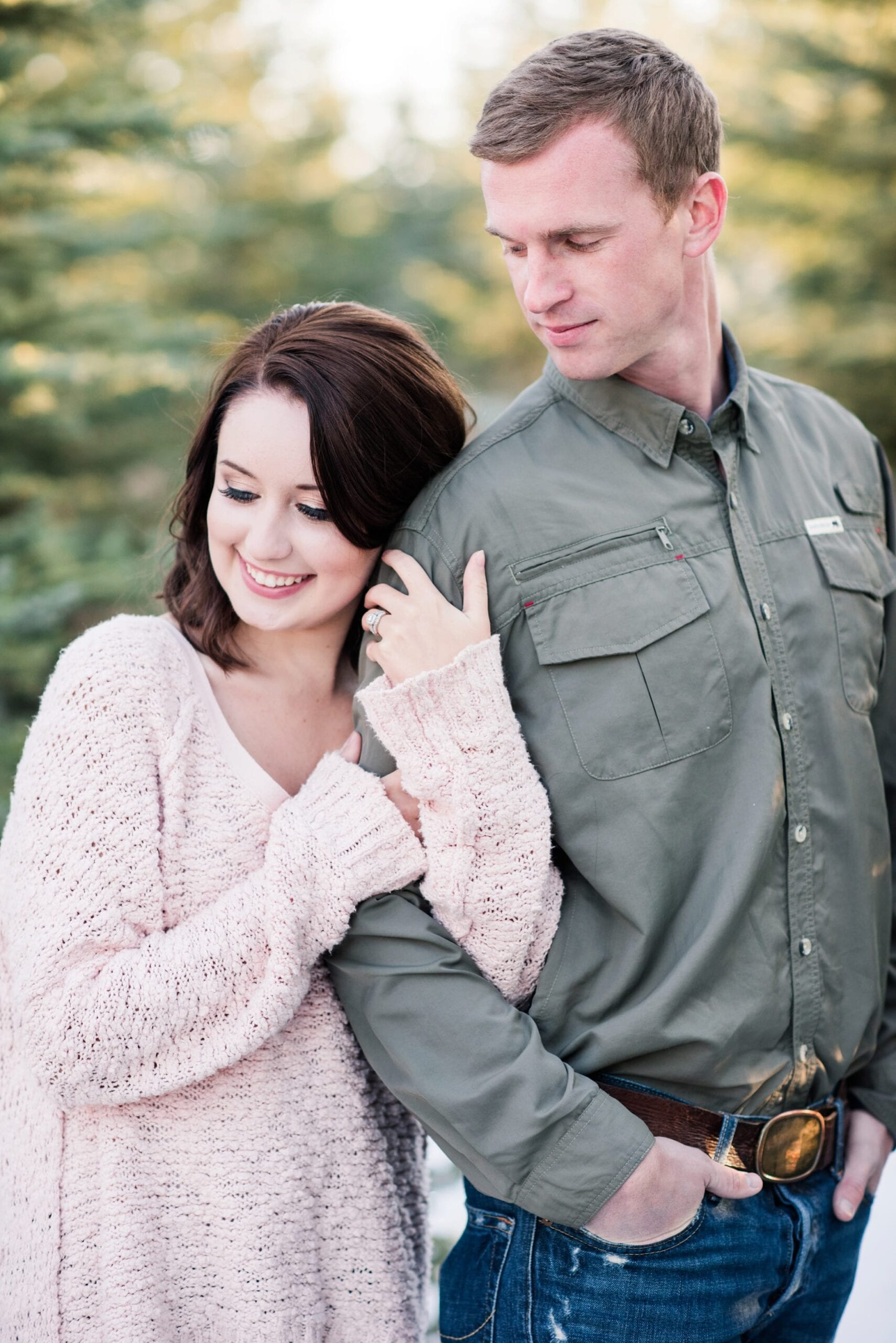 Christmas Tree Farm Anniversary Session by Michelle & Logan