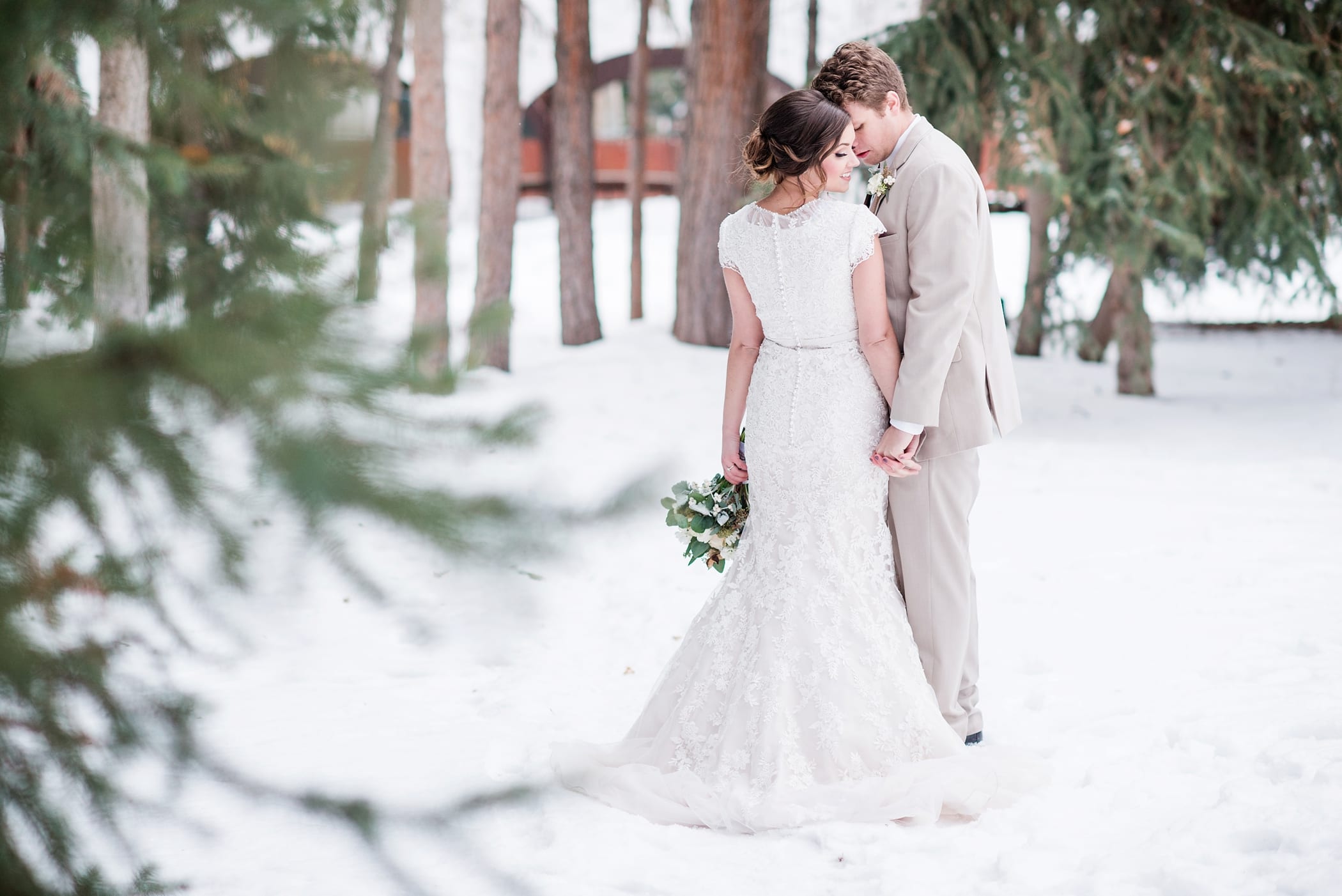 Romantic Idaho Winter Wedding by Michelle & Logan