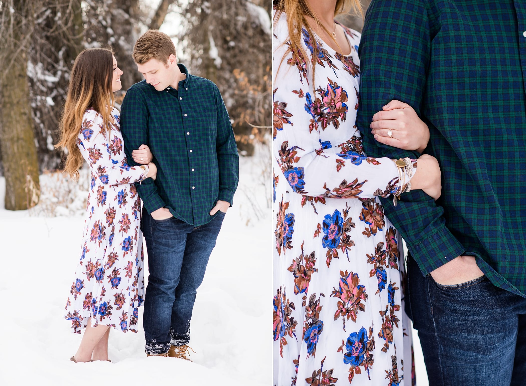 Winter Engagements in Idaho by Michelle & Logan