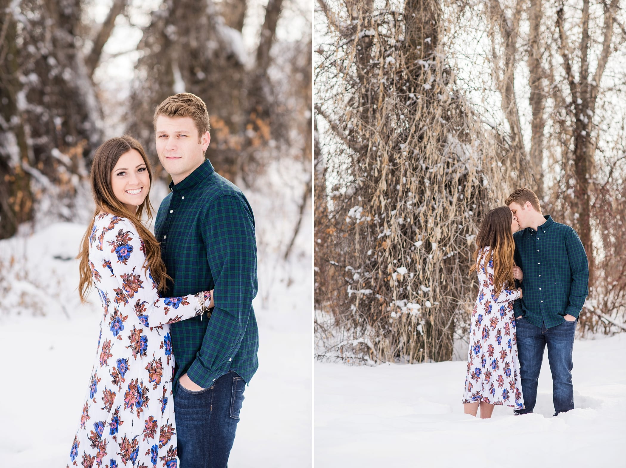 Winter Engagements in Idaho by Michelle & Logan