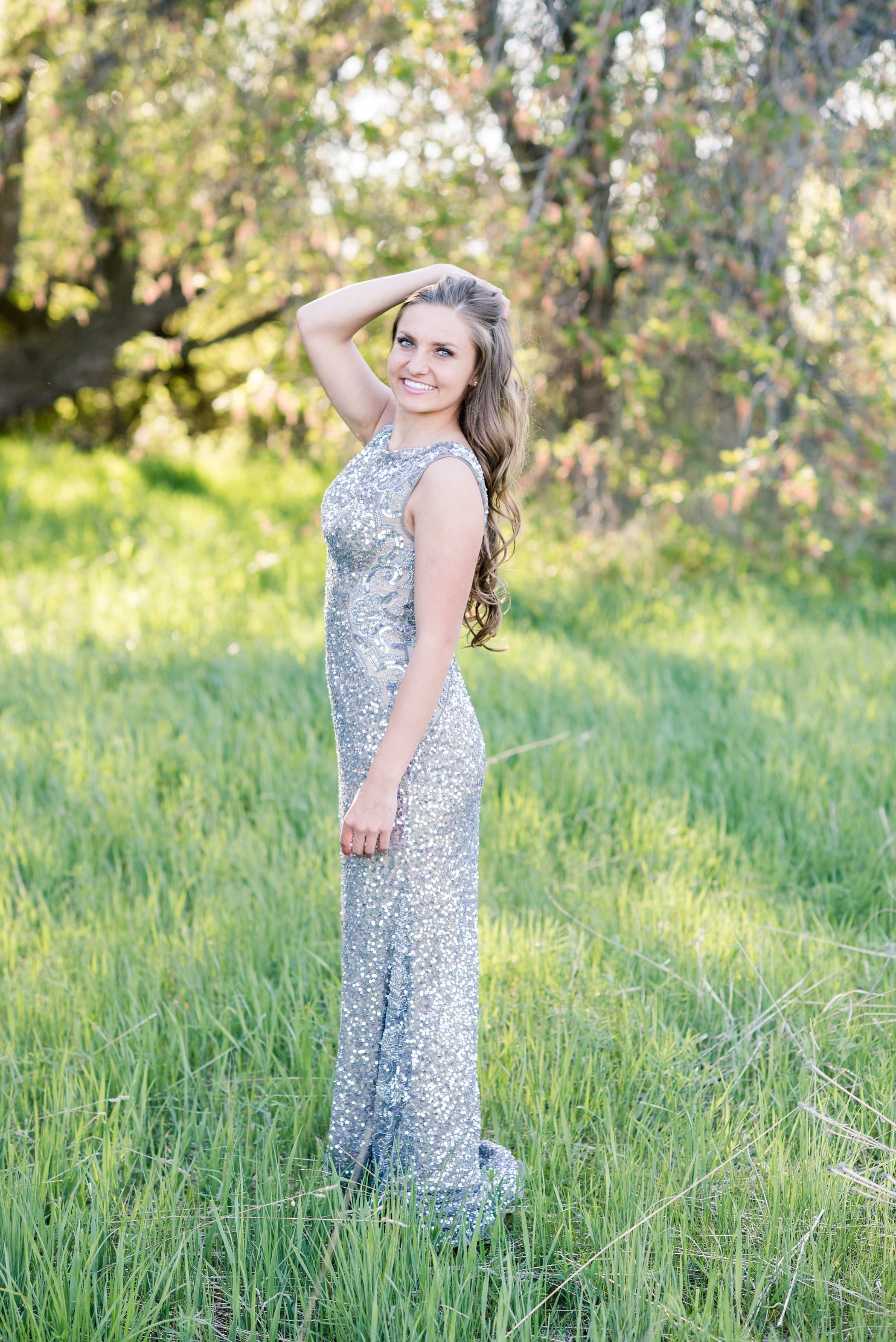 Outdoor Spring Idaho Senior Session by Michelle & Logan