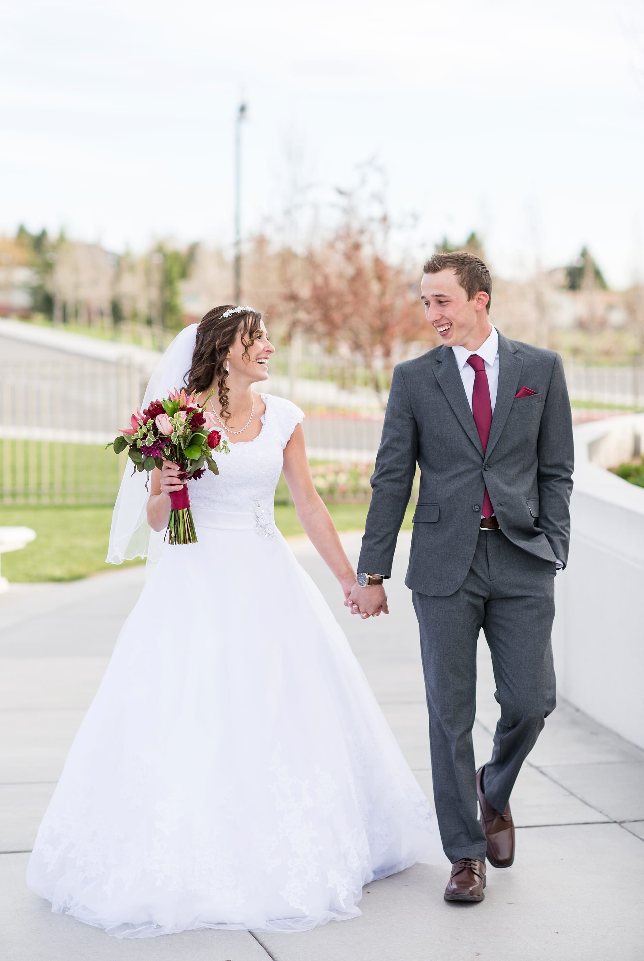 Rexburg Idaho LDS Temple Bridals by MIchelle & Logan
