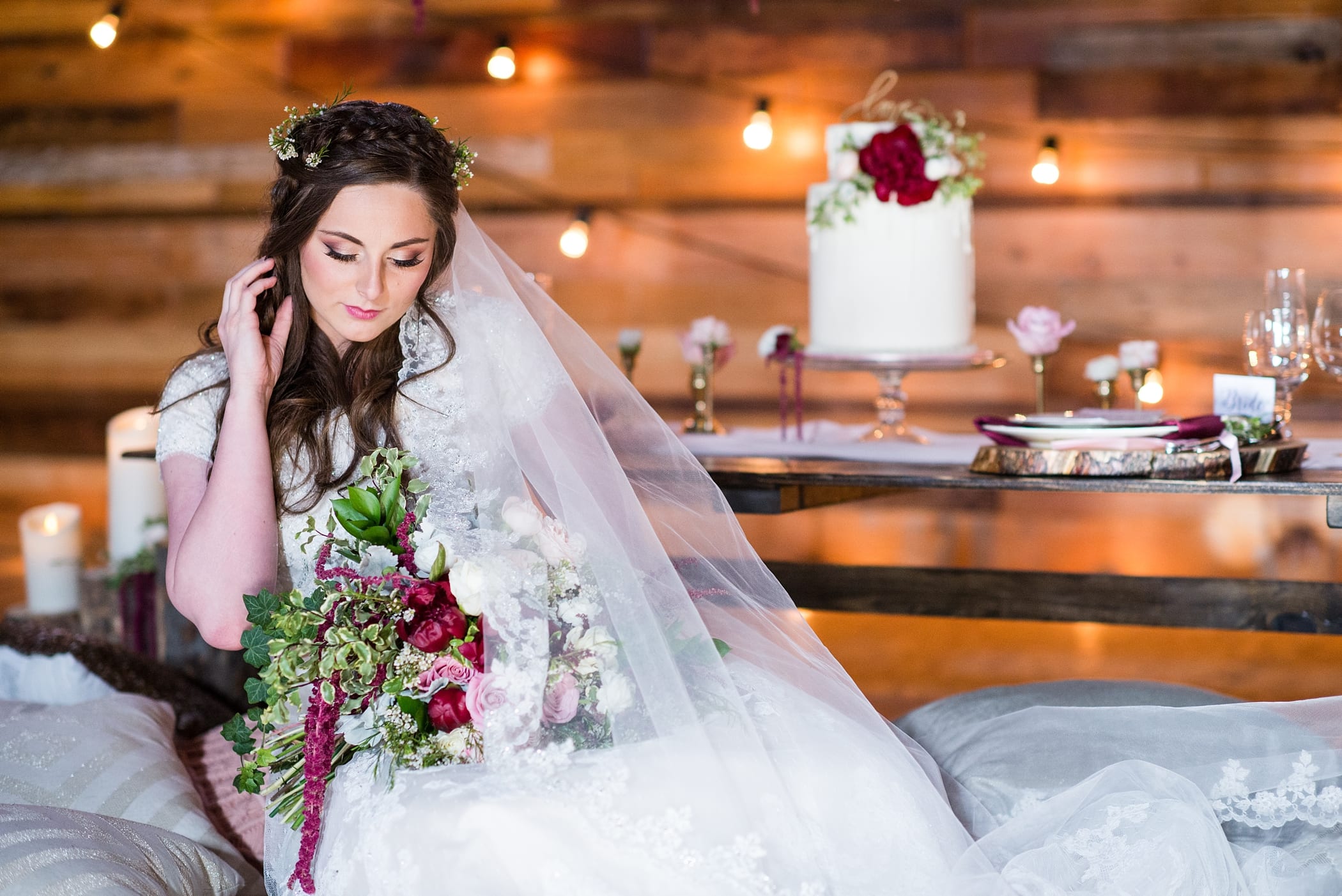 Romantic Barn Wedding Styled Shoot by  Michelle & Logan