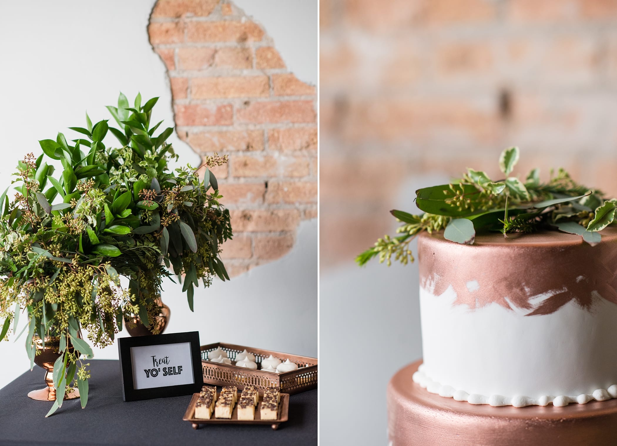 Modern Copper and Black Wedding Inspiration by Michelle & Logan