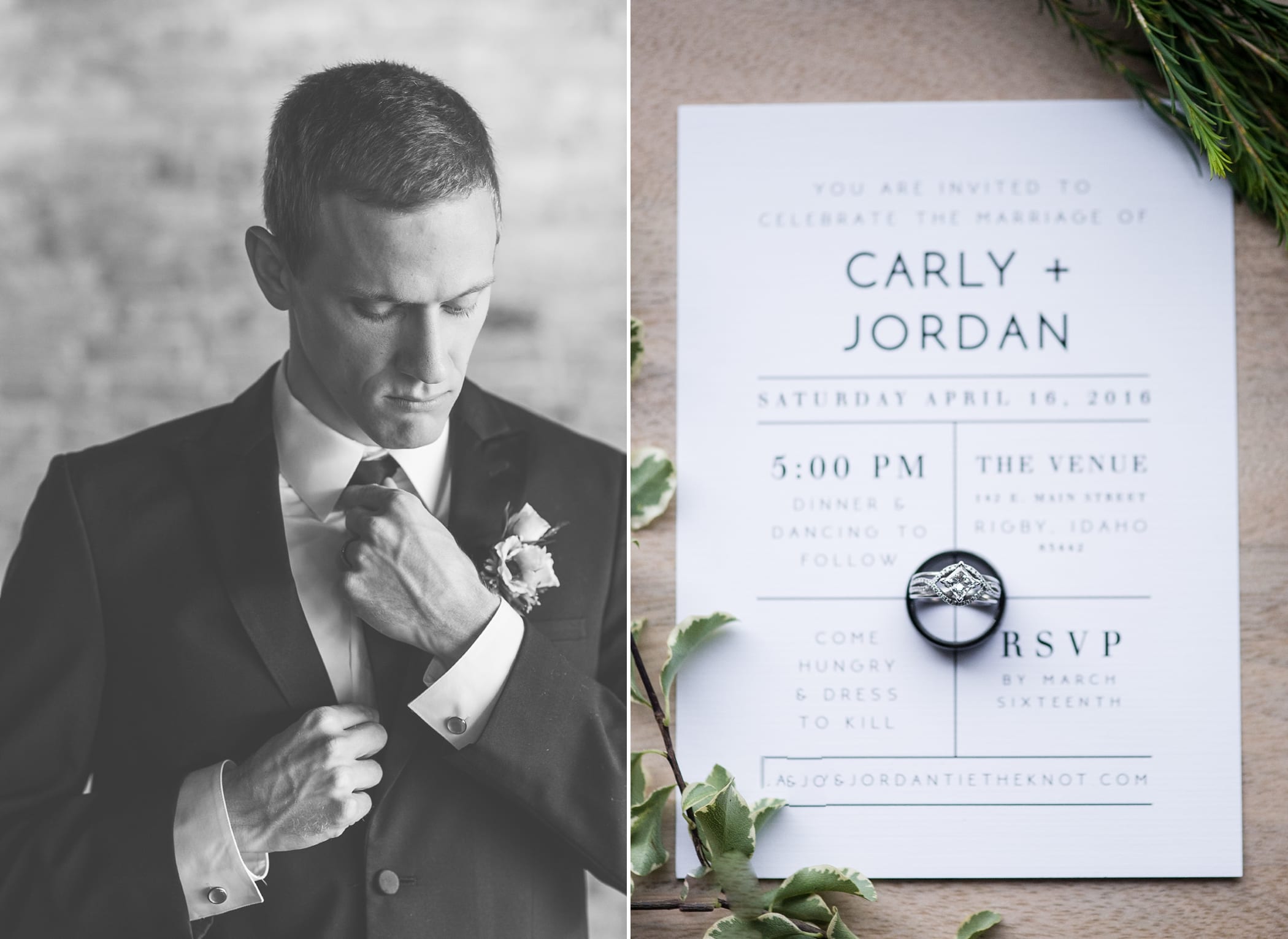 Modern Copper and Black Wedding Inspiration by Michelle & Logan