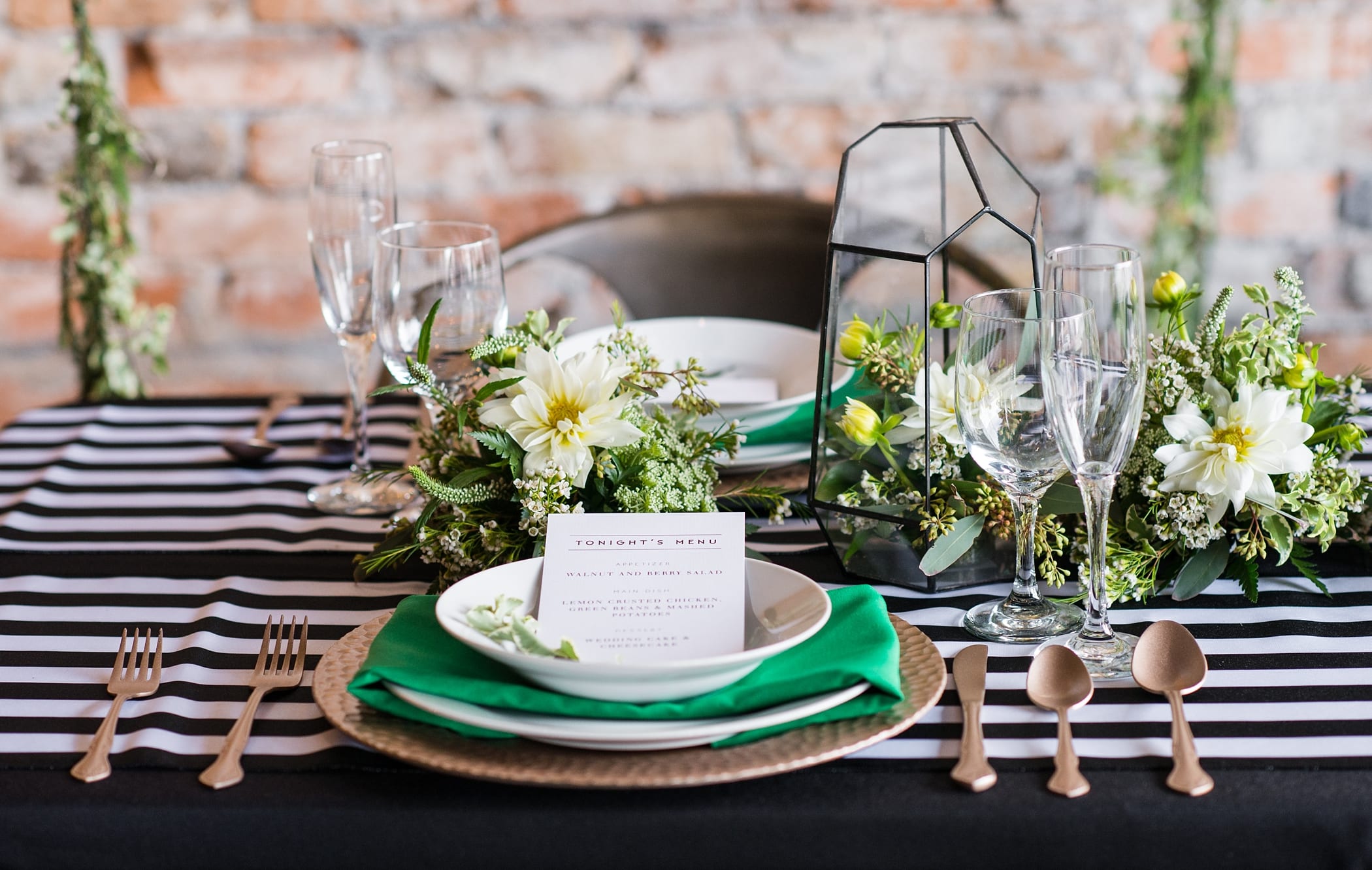 Modern Copper and Black Wedding Inspiration by Michelle & Logan