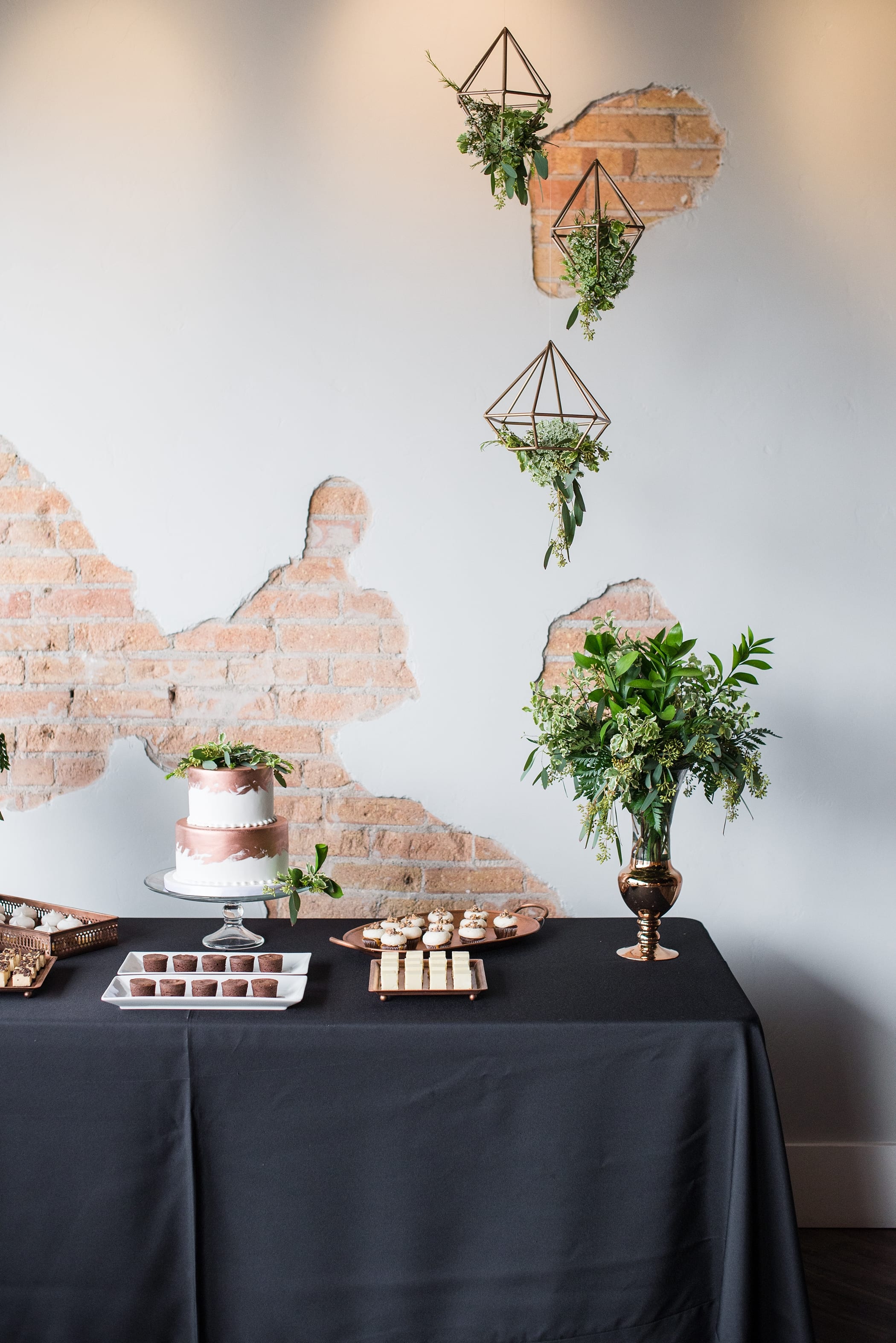 Modern Copper and Black Wedding Inspiration by Michelle & Logan