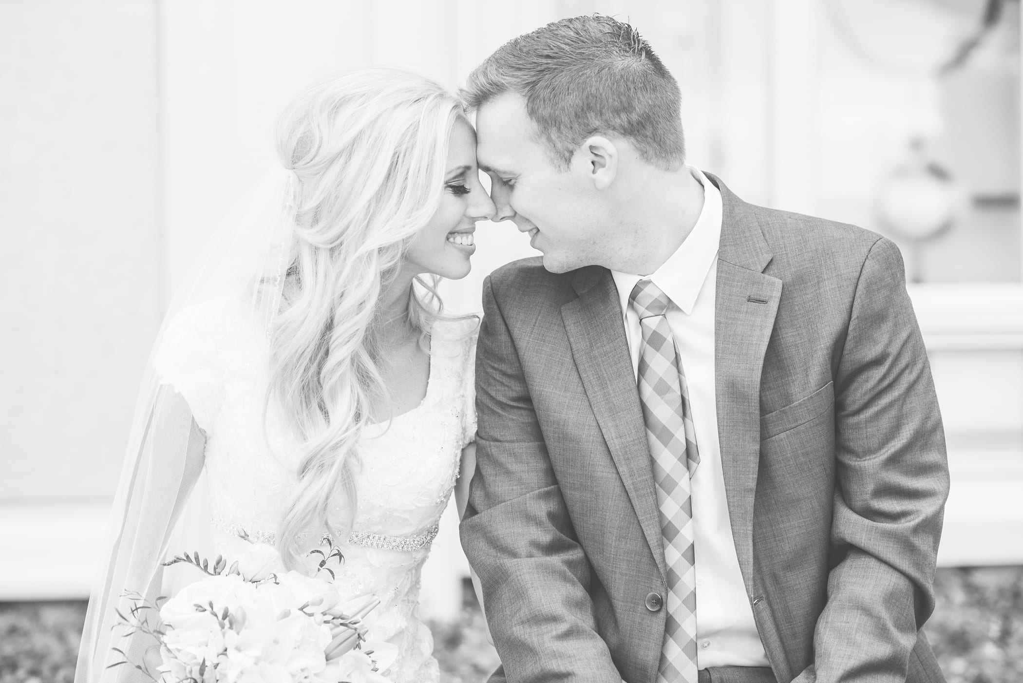 LDS Bountiful Temple Wedding Photographer • Michelle & Logan