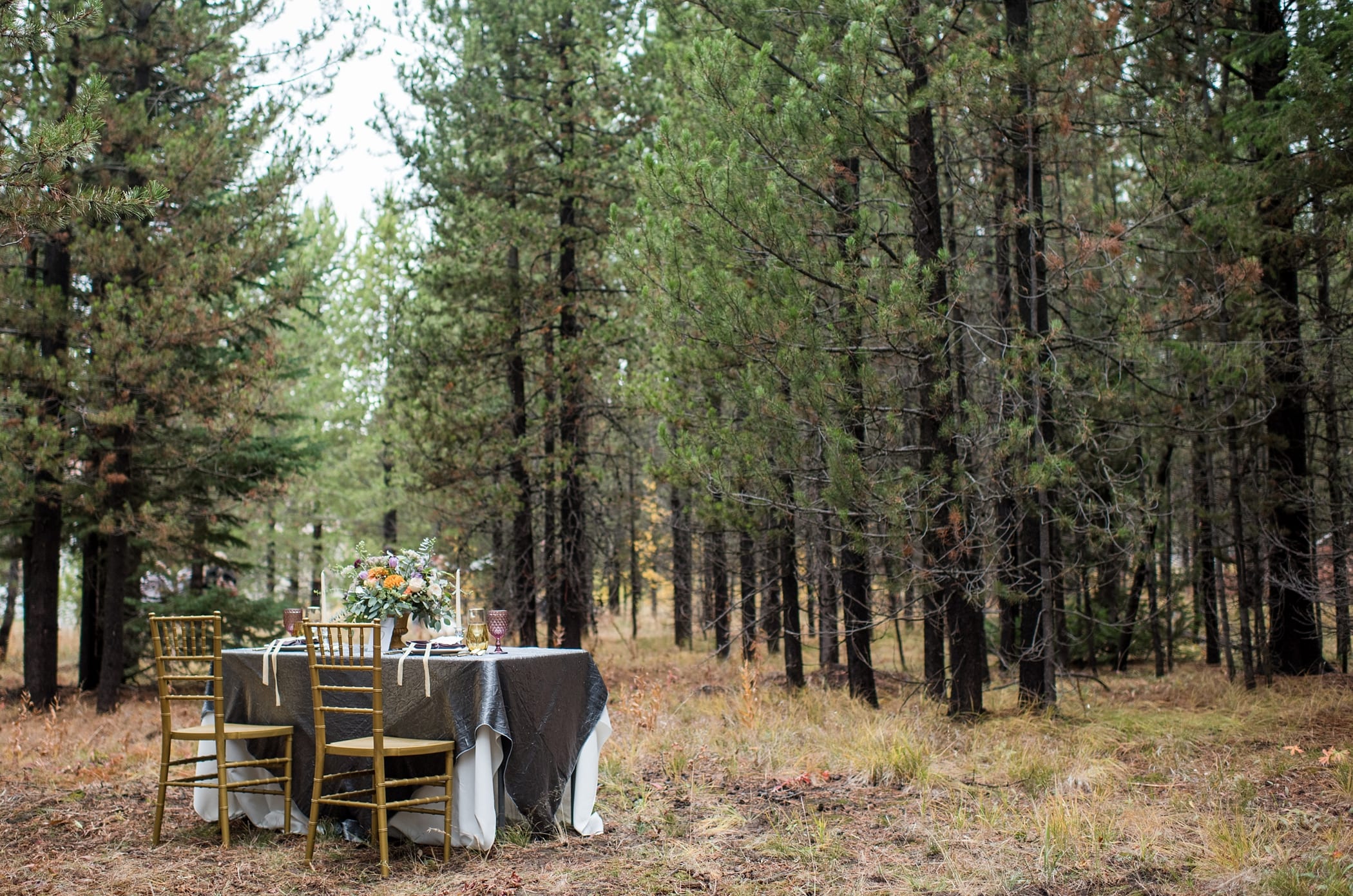 Idaho Mountain Outdoor Fall Wedding Details