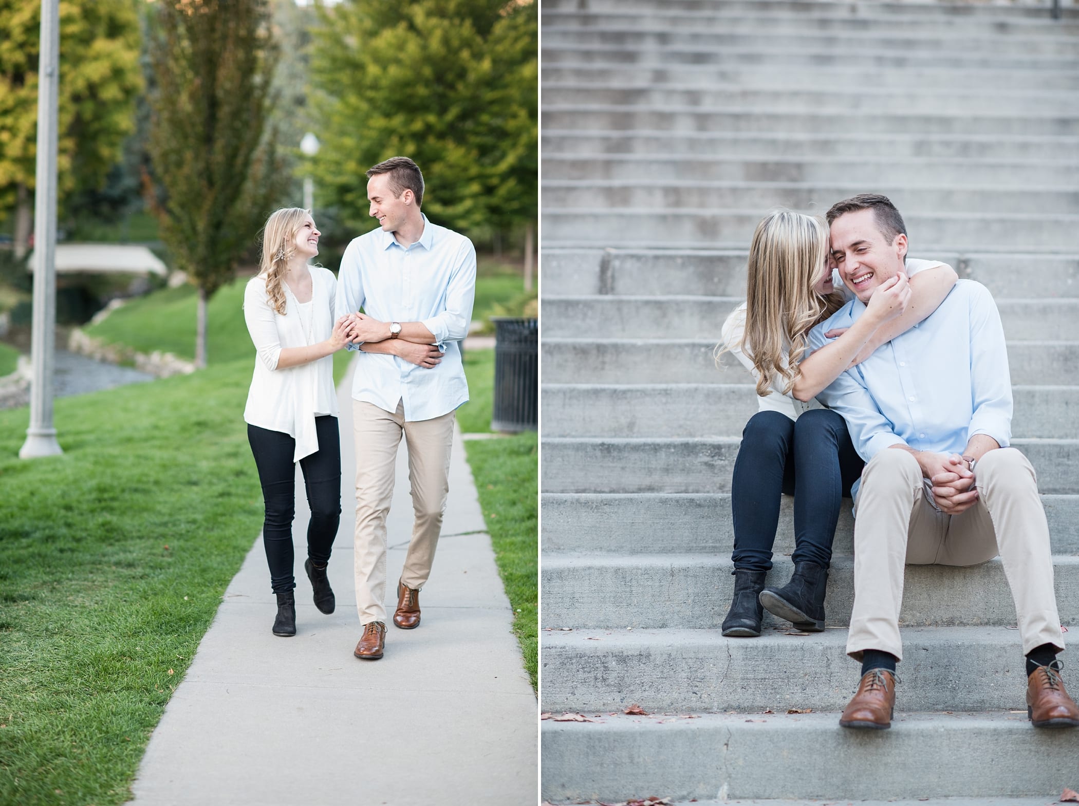 Engagements at Memory Grove Park in Salt Lake City by Michelle & Logan