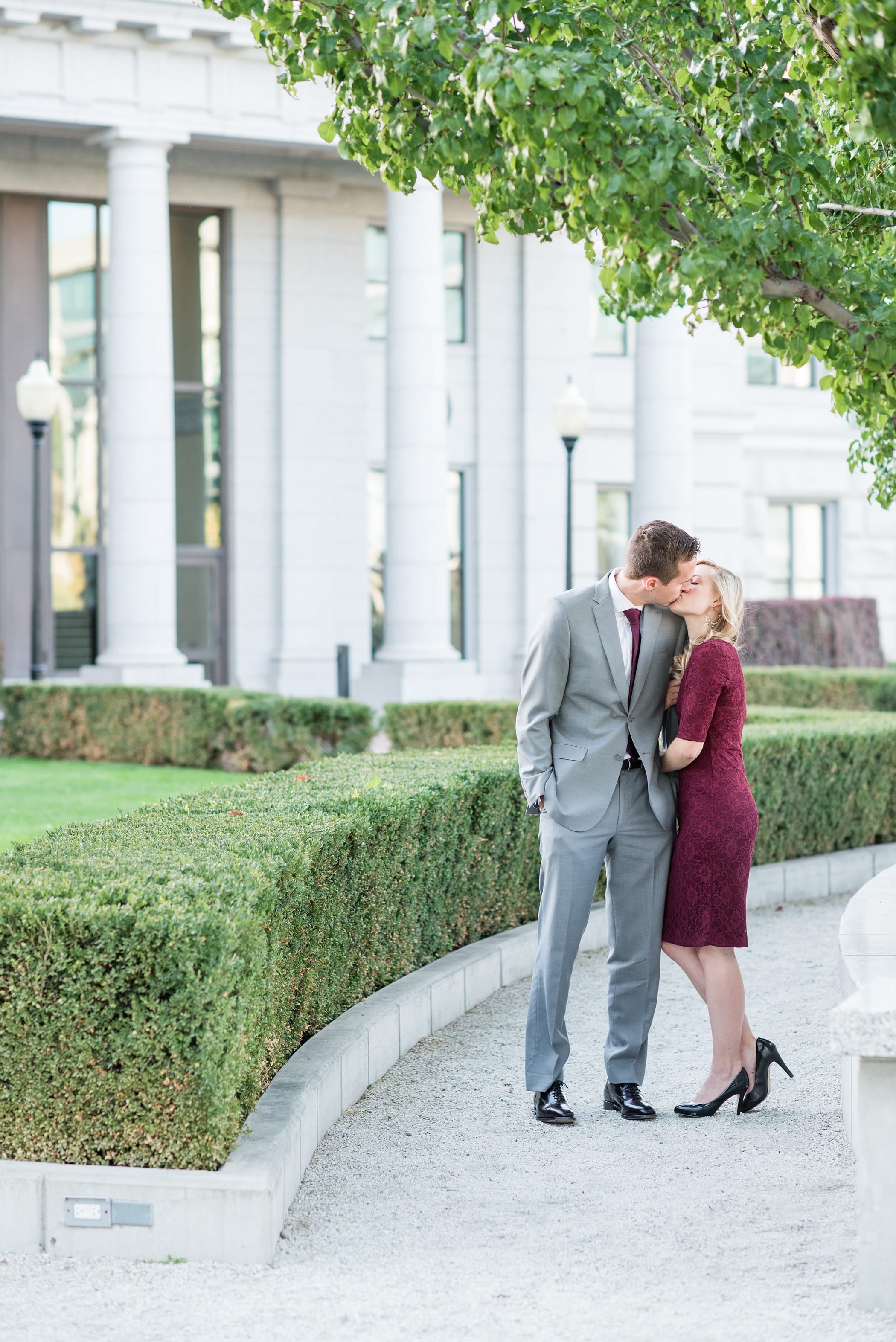 Engagements at Salt Lake City Capitol Building by Michelle & Logan
