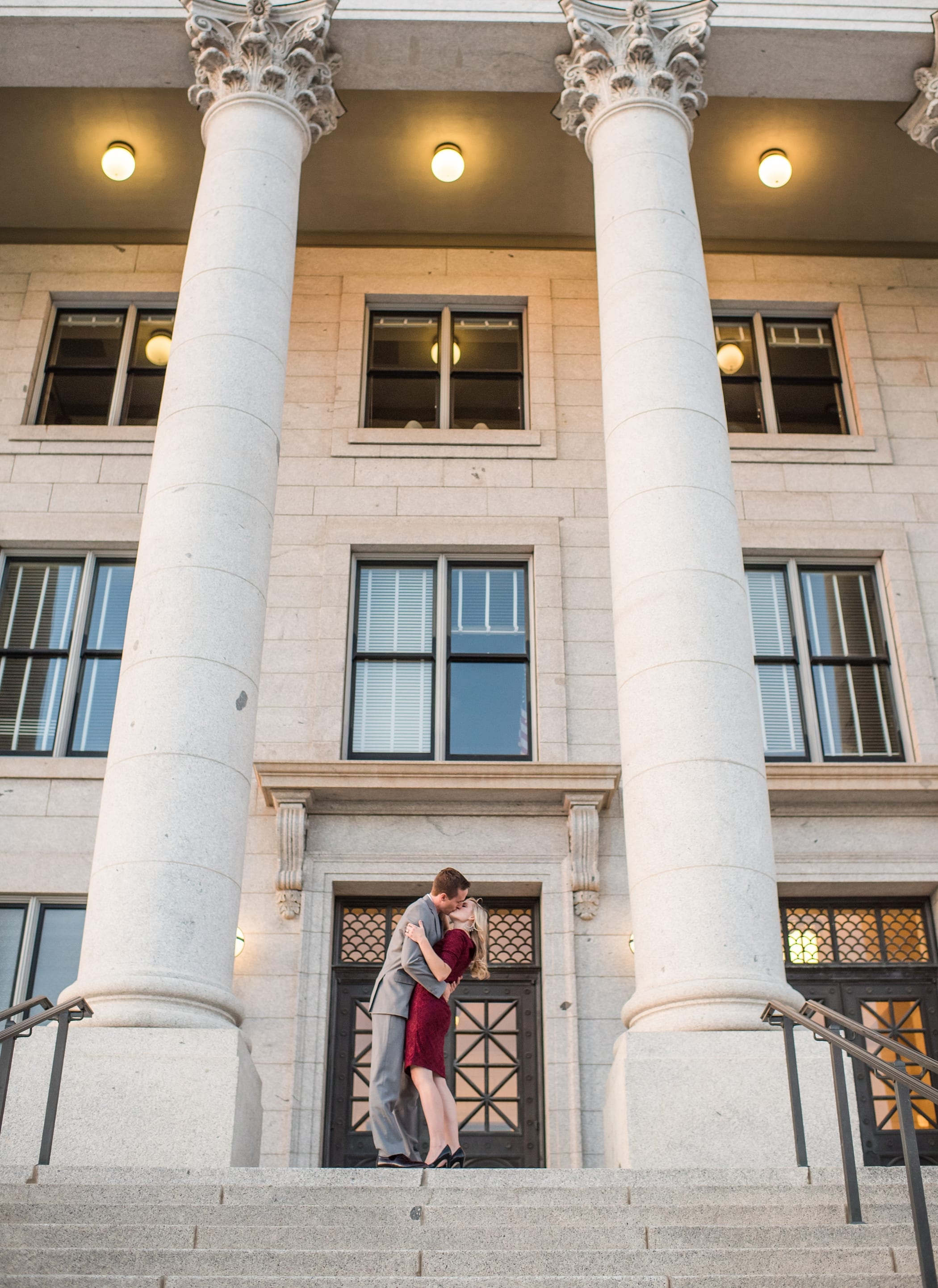 Sunset Engagements at Salt Lake City Capitol Building by Michelle & Logan