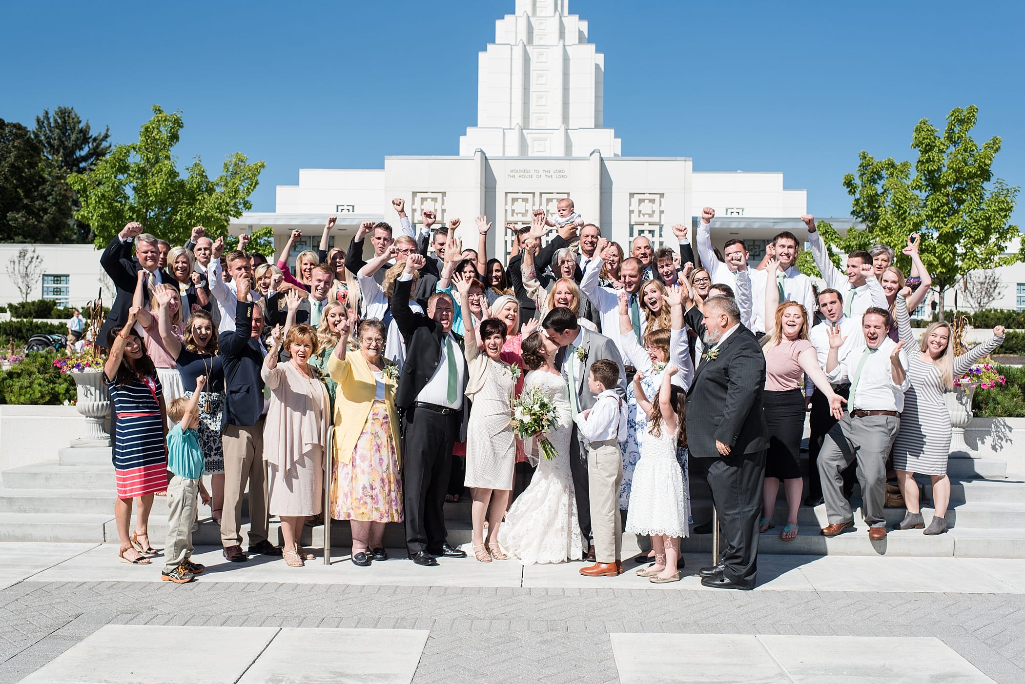 Idaho Falls LDS Temple Wedding by Michelle & Logan