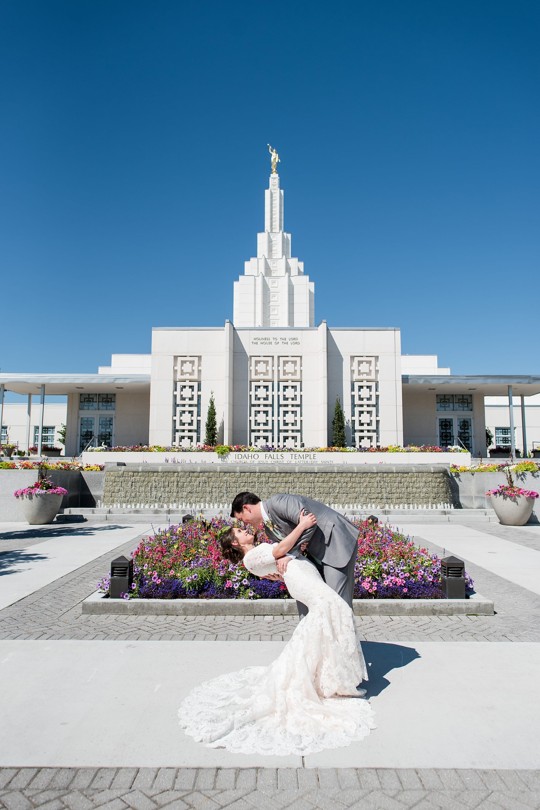 Idaho Falls LDS Temple Wedding by Michelle & Logan