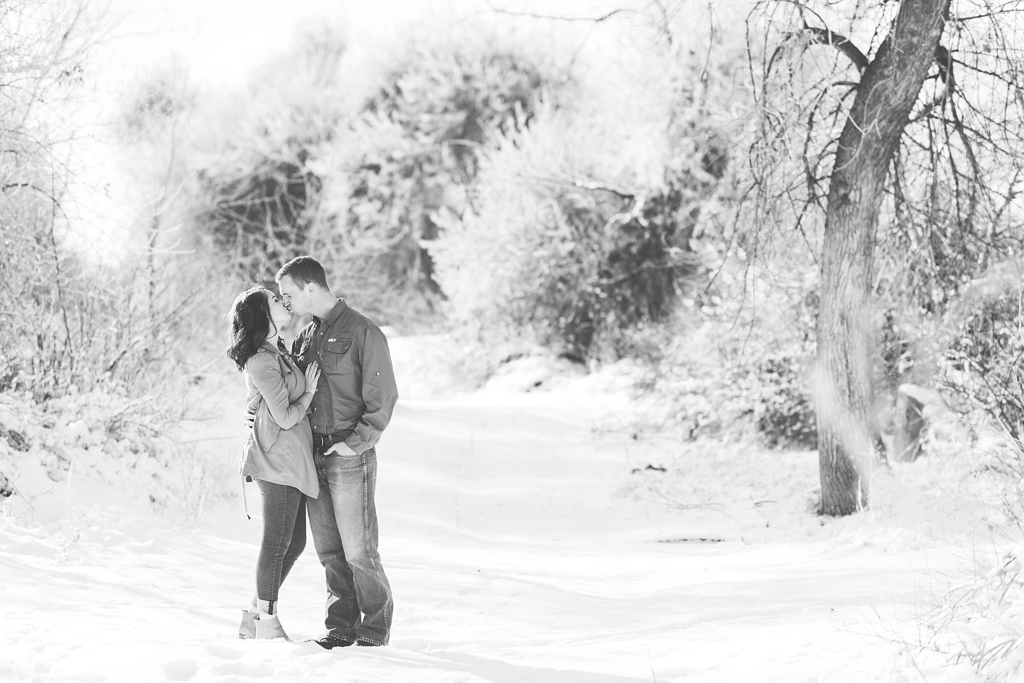 Snowy Anniversary Session in Idaho Falls | Michelle & Logan