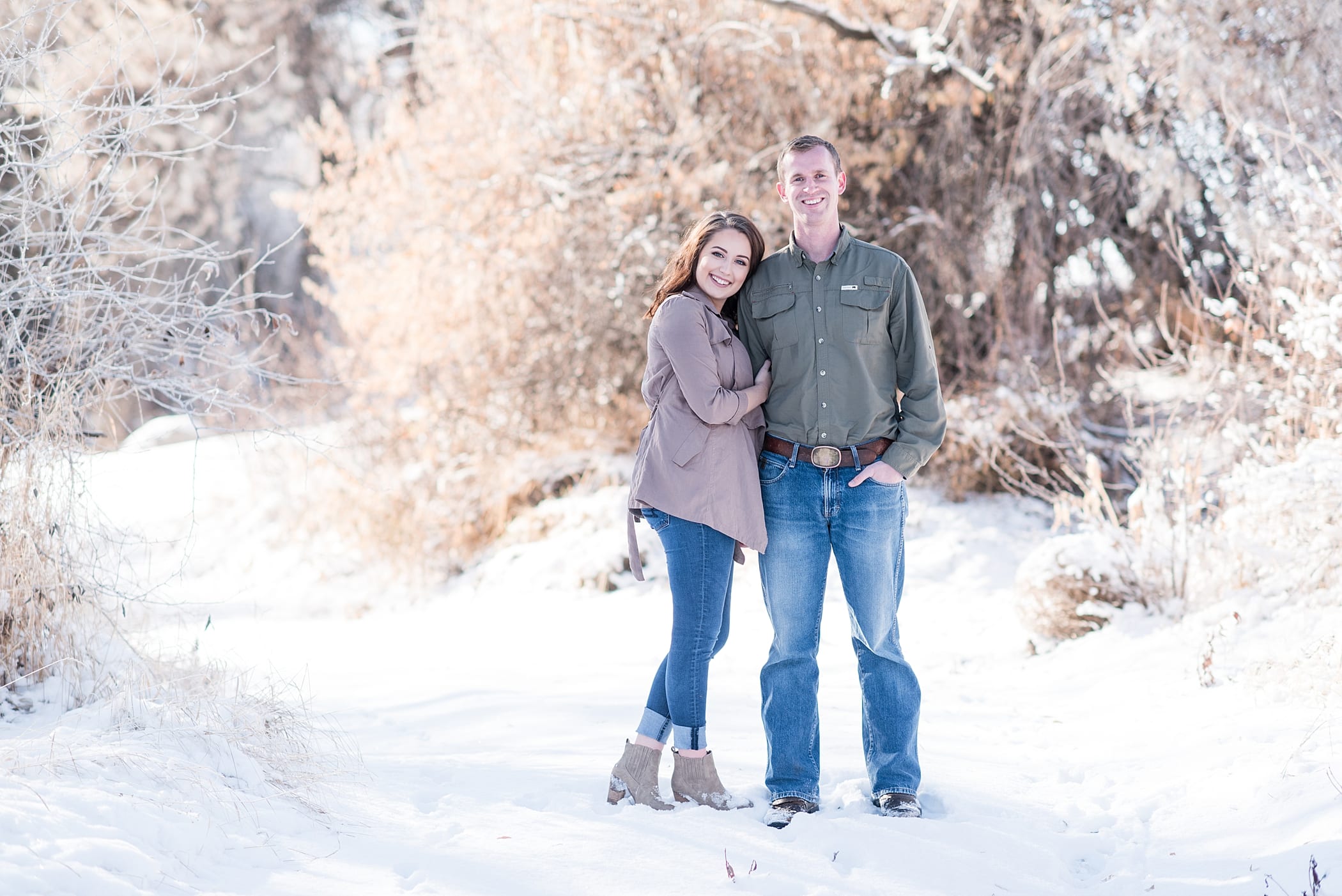 Snowy Anniversary Session in Idaho Falls | Michelle & Logan