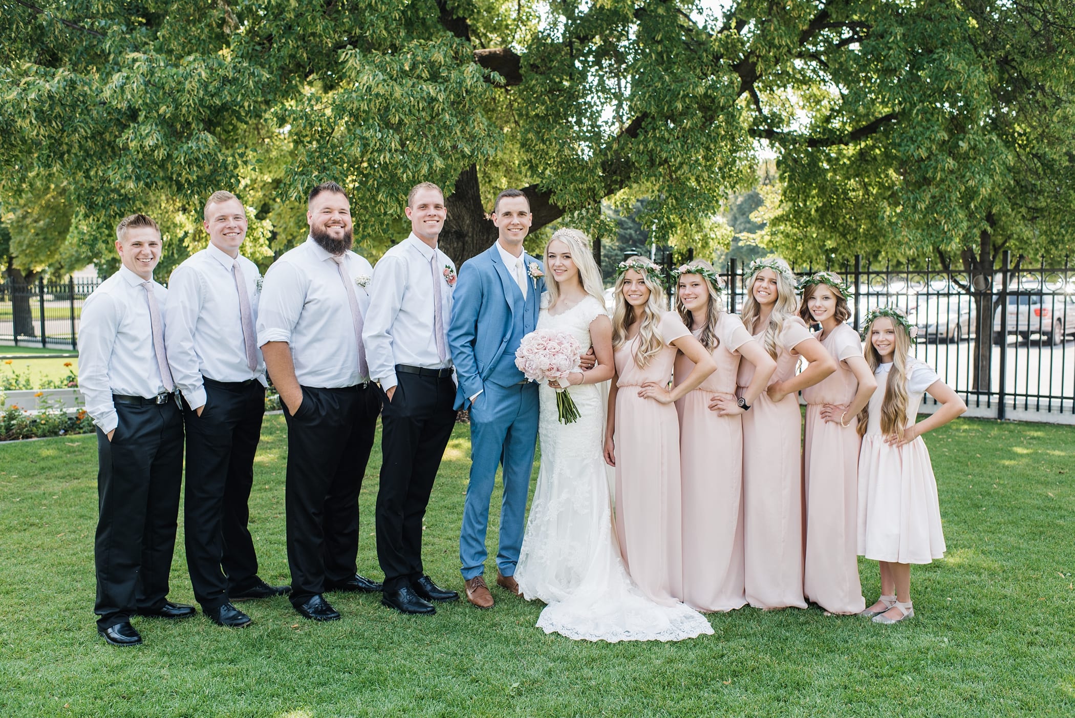 Idaho Falls Temple Wedding in the Summer by Michelle & Logan