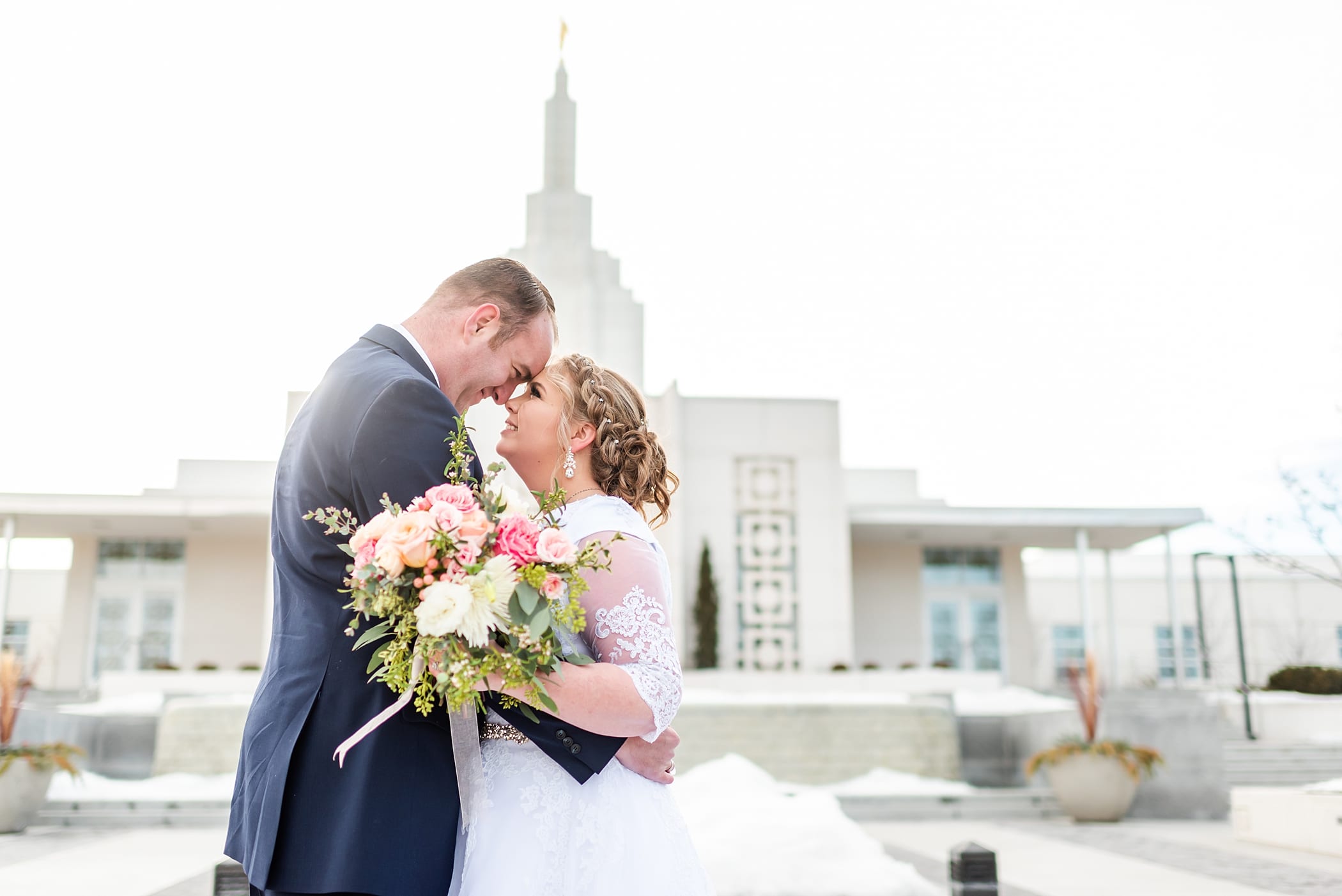 First look at the Idaho Falls Temple in Spring by Michelle & Logan