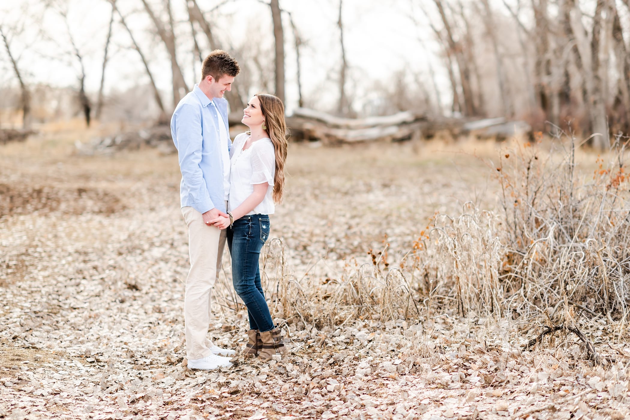Early Spring engagement photos in Idaho Falls 