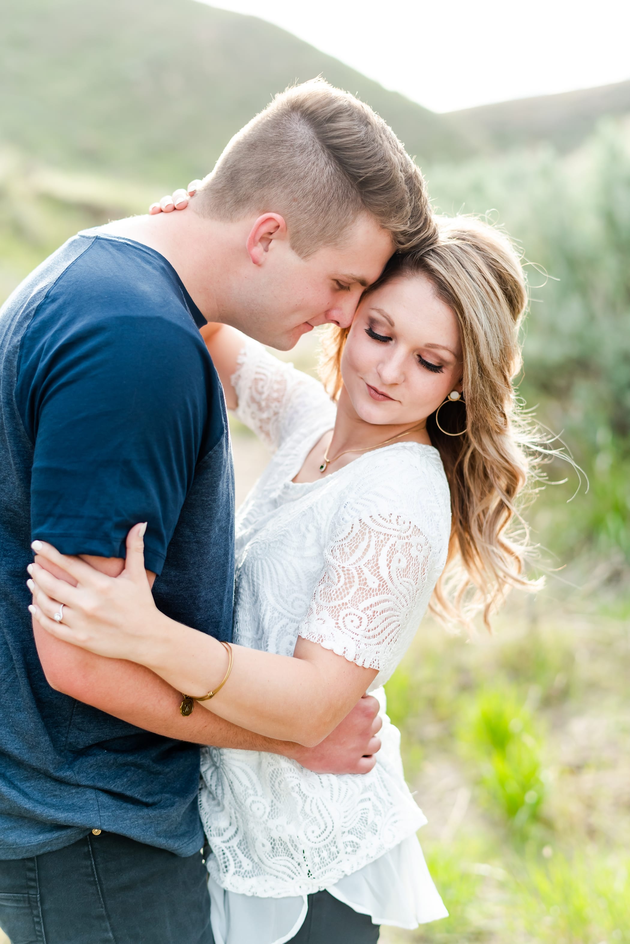neutral clothes for engagement session