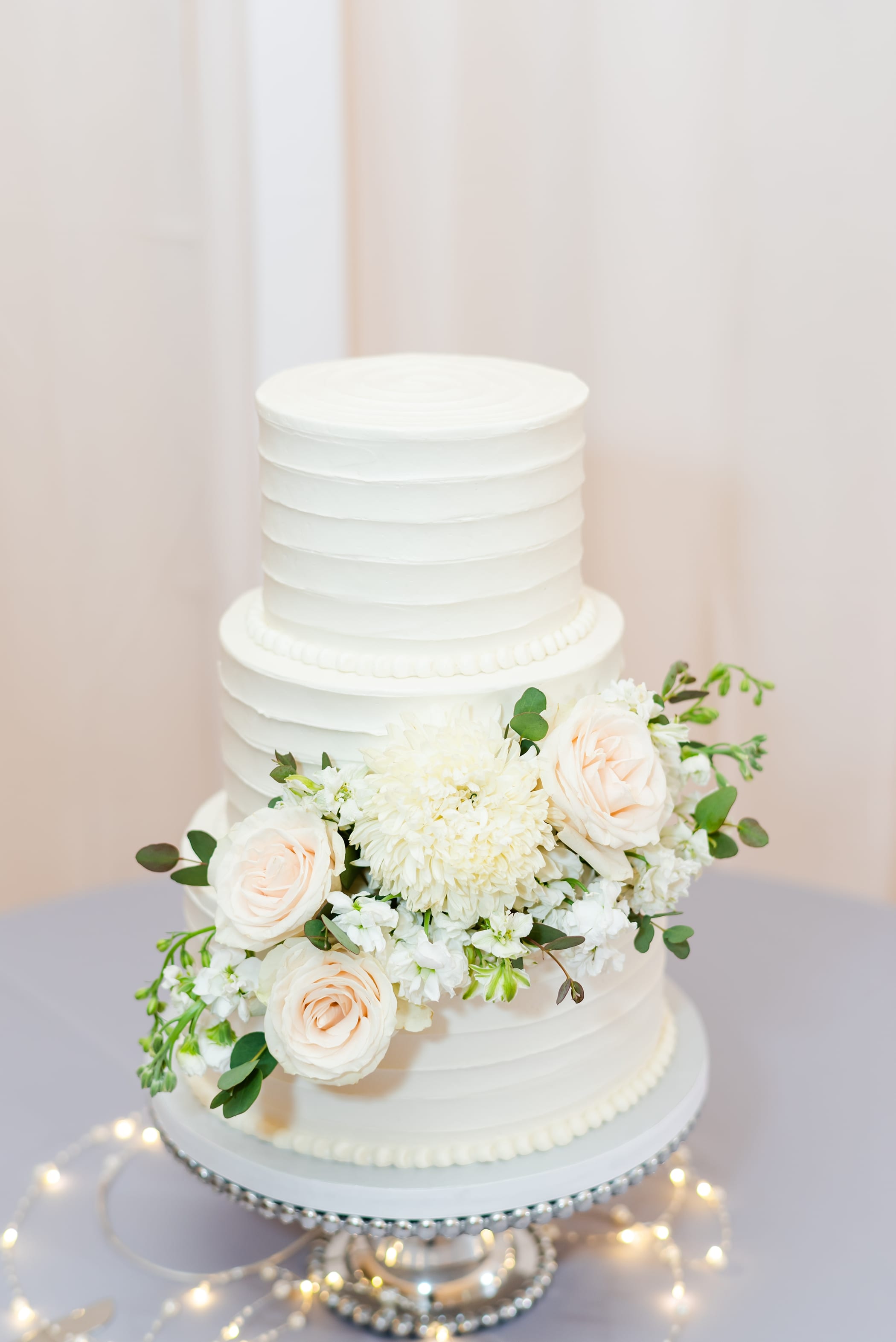 Simple three tier wedding cake inspiration