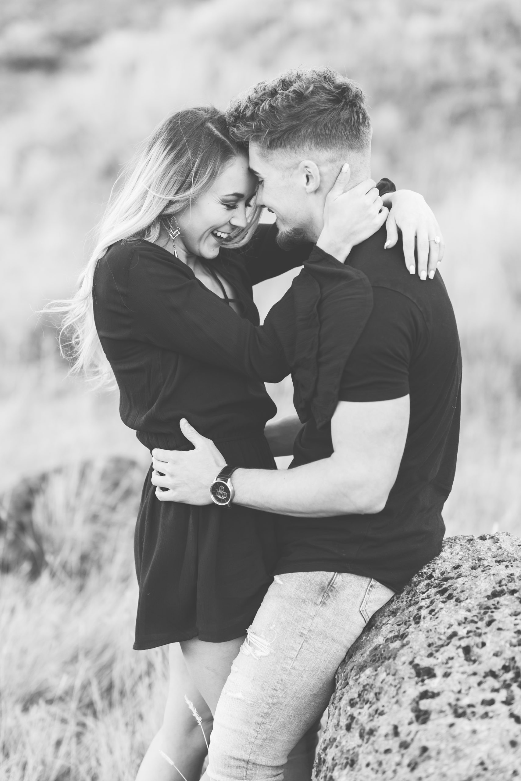 Foothill engagement session in Idaho Falls
